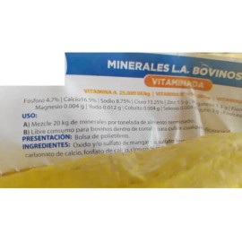 Sales Minerales Vitaminados Para Ganado Engorda 2-0kg