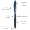 Pentel EnerGel-X Bolígrafo Tinta Gel Líquida, Retráctil, Punta de Aguja,