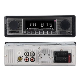 Car Radio, 4 Channel Bluetooth Car Radio MP3 Player Vehicle Stereo Audio Support FM USB AUX with Remote Control for Driving in Vehicle (5513)