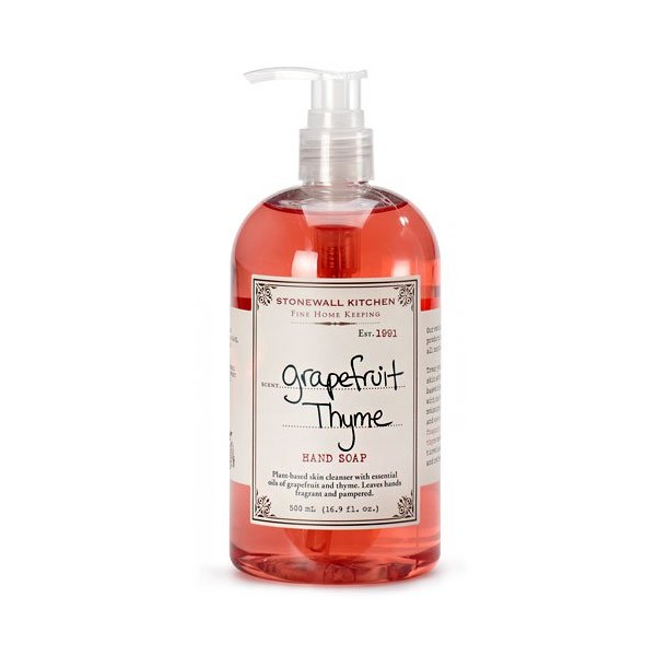 Stonewall Kitchen Grapefruit Thyme Hand Soap, 16.9 Ounce Bottle