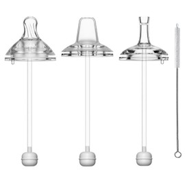 Qshare Ersatzstrohhalm-Pack für Trinklernbecher, Trinkhalme Für Trinkbecher Babys, Silikon-Baby-Trinkhalm-ersatz Für Qshare Kleinkind-trinkhalme