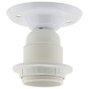 E27 Batten Bulb Holder (lampholder) in Off-White for Ceiling or