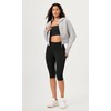 ODODOS Buttery Soft Lounge Yoga Capris for Women 14" High