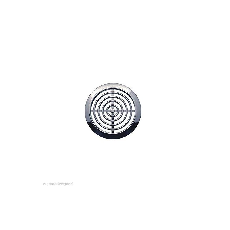 MINI 2x Air Vent Grille Covers 45mm (1.77inch) Ducting CHROME