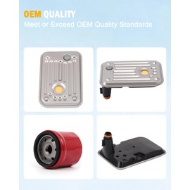 Transmission Filter Kit Internal Shallow Filter 29537965 External Spin On Filter 29539579 for Allison 1000 6.6L Diesel For 2001-2010 Chevy Silverado 2500 HD 3500 GMC Sierra 2500 HD 3500