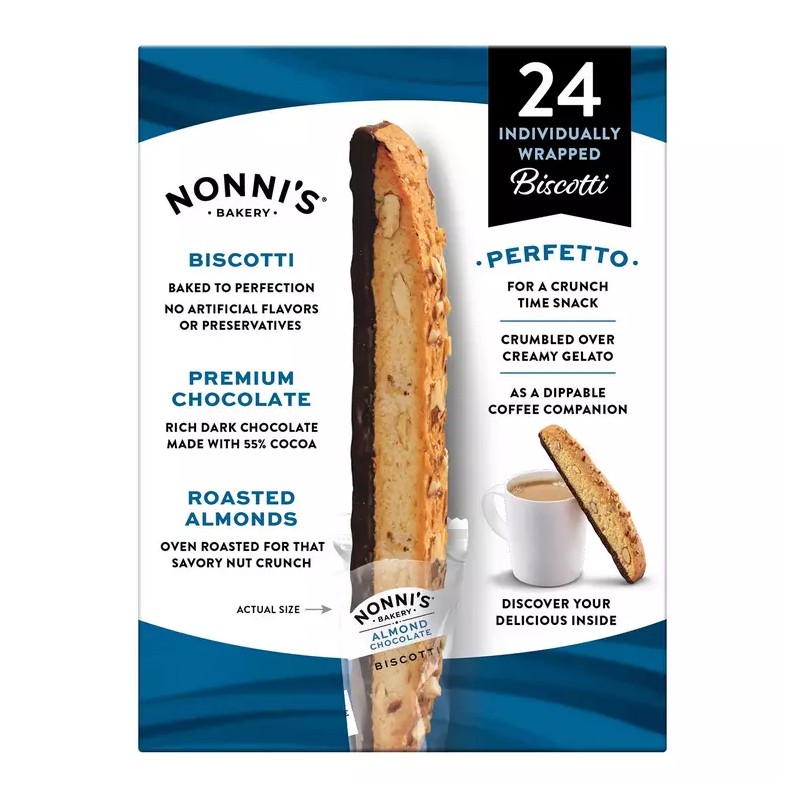 Nonni's Almond Chocolate Biscotti, 24 ct.