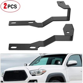 Nilight For Toyota Tacoma 2005-2015 Ditch LED Light Bar Hood Brackets Mount & Wiring Kit