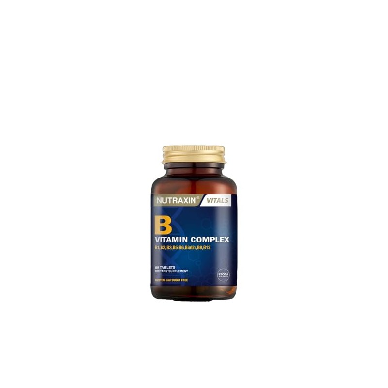 Nutraxin Vitamin B Complex - 60 Tablets, 2 Month Supply