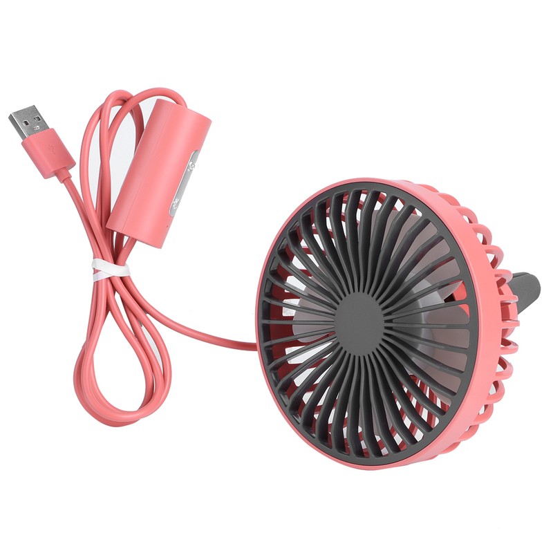5V 5W 360 Degrees Adjustable Air Outlet USB Car Fan