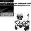 Collapsible Folding Wagon Cart, Large Capacity Outdoor Wagon Garden Cart