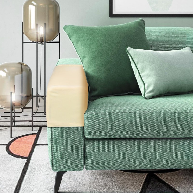 Alipis Elastic Sofa Armrest Covers Fit 2 Pack Protective Couch