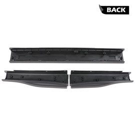 ALLGOOD Tailgate Molding Compatible with Ford Super Duty F350 F250 2008-2016 8C3Z9940602DA 8C3Z9941019AA 8C3Z9941018AA 3PCS Flexible Step Trim Black