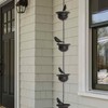 Elqater 1 Piece for Gutters Mobile Birds on Cups Rain