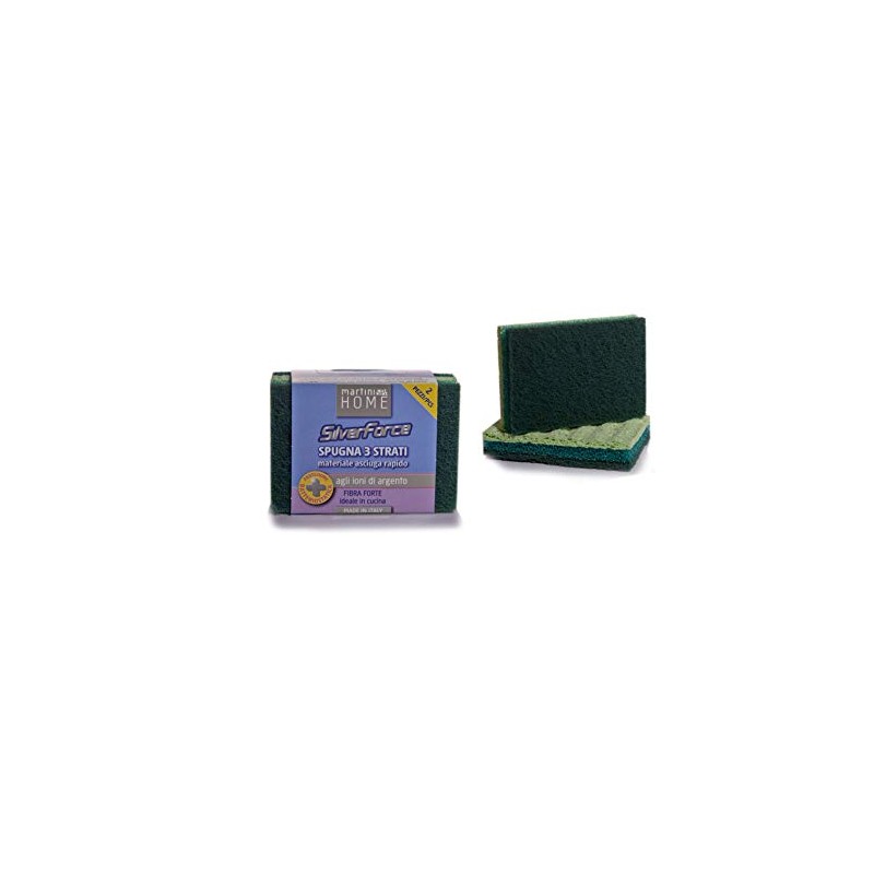 Martini Spa Utility Scouring Pads, 3 Layers with Silver Power
