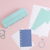 Craftelier - Turquoise Blue Adjustable 6-Hole Punch Compatible with Different