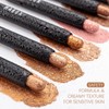 RoseFlower Shimmering Eyeshadow Pen Set, Matte Glitter Effect, Eye Makeup,