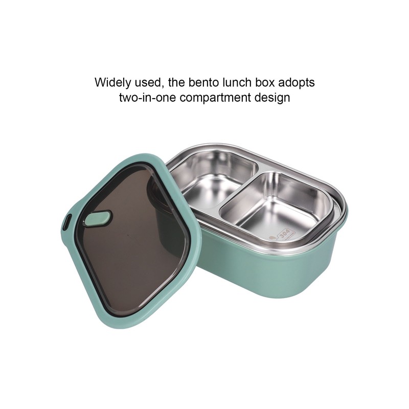 1.2L Stainless Steel Bento Box Doublelayer LeakProof Sealed Food Container