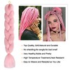 Pink Braiding Hair Extensions Synthetic Braid for Crochet Box Twist
