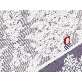 Kosugizen YK-601PU Imabari Brand Towel, Mini Bath Towel, Front Purple, 19.7 x 39.4 inches (50 x 100 cm), Elegant, Medium Thickness (Standard) Type, 1 Piece