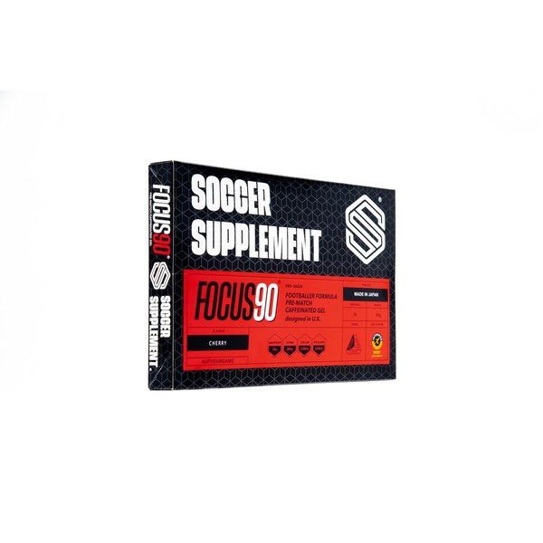 SOCCER SUPPLEMENT （サッカーサプリメント） カフェインエナジージェル FOCUS90 BOX ジェル50g×10本入り チェリーフレーバー