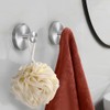 EMSTAR 2PCS Suction Cup Hooks for Shower,No Drill Towel Hooks
