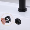 ARCORA 2 Pack Sink Overflow Ring Matte Black Bathroom Kitchen