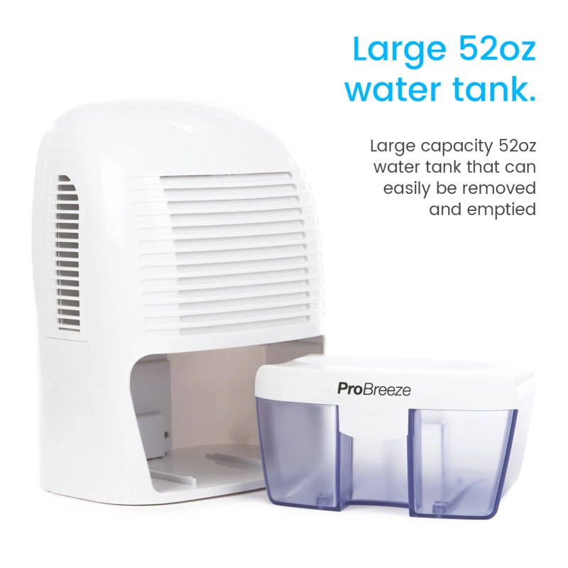 Pro Breeze Mini Dehumidifier, 2200 Cubic Feet, Portable and Compact