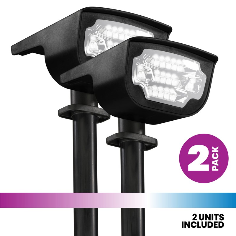 Bell+Howell Solar Lights Outdoor Bionic Burst Waterproof IP67 Path Lights,