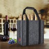Eurhomewit Bottle Bag, gray, Bottle carrier bottle bag, felt bottle