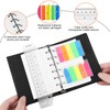 Feifeiya Mini 6 Ring Binder and 3 x 5 Inch