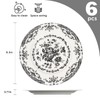 HomeElves Salad Plates, 8.5 Inch Ceramic Plates Set of 6,