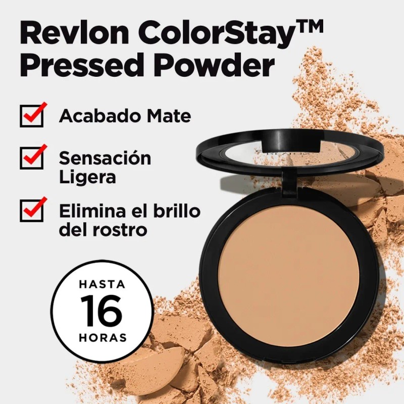 Polvo Compacto Revlon Colorstay Pressed Powder Tono Medium