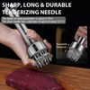 BQWII Stainless Steel Meat Tenderizer Tool with 21 Sharp Needles