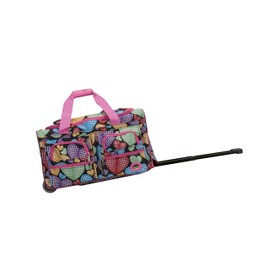 Rockland Rolling Duffel Bag, NEWHEART, 22"