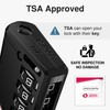 Puroma TSA Approved Luggage Travel Locks with Open Alert Indicator,