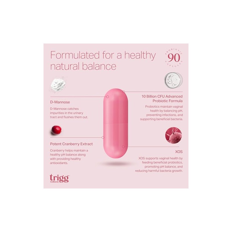 Trigg Probi?ticos Vaginales para Mujeres: Equilibrio del Ph