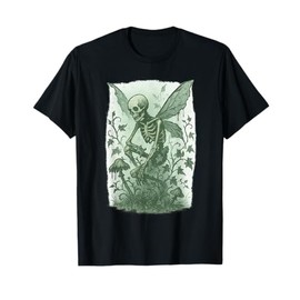 Y2K Grunge Fairycore Therian Skeleton Graphic Emo Goblincore T-Shirt