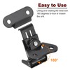 sourcing map 4Pcs Butterfly Twist Latch, 1.97 Inch Alloy Spring