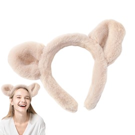 Bear Headband,Fuzzy Plush Bear Ears Hairband | Hair Headband for Face Washing Skincare Makeup, Women Girls Hair Accessories