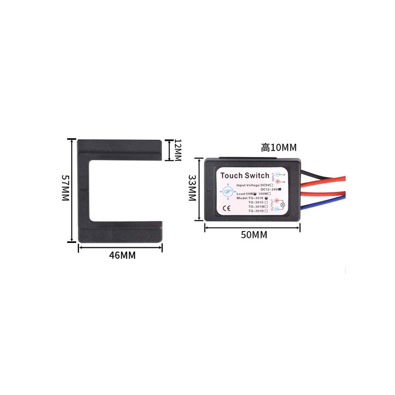 Taidacent Touch Sensor Switch for Bathroom Mirror LED Light Capacitive