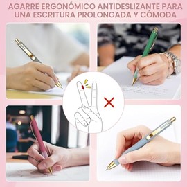 Linbsunne Bolígrafos de gel de tinta negra de 0.5mm, punta fina, de escritura suave, retráctiles, suministros de oficina (12 unidades)