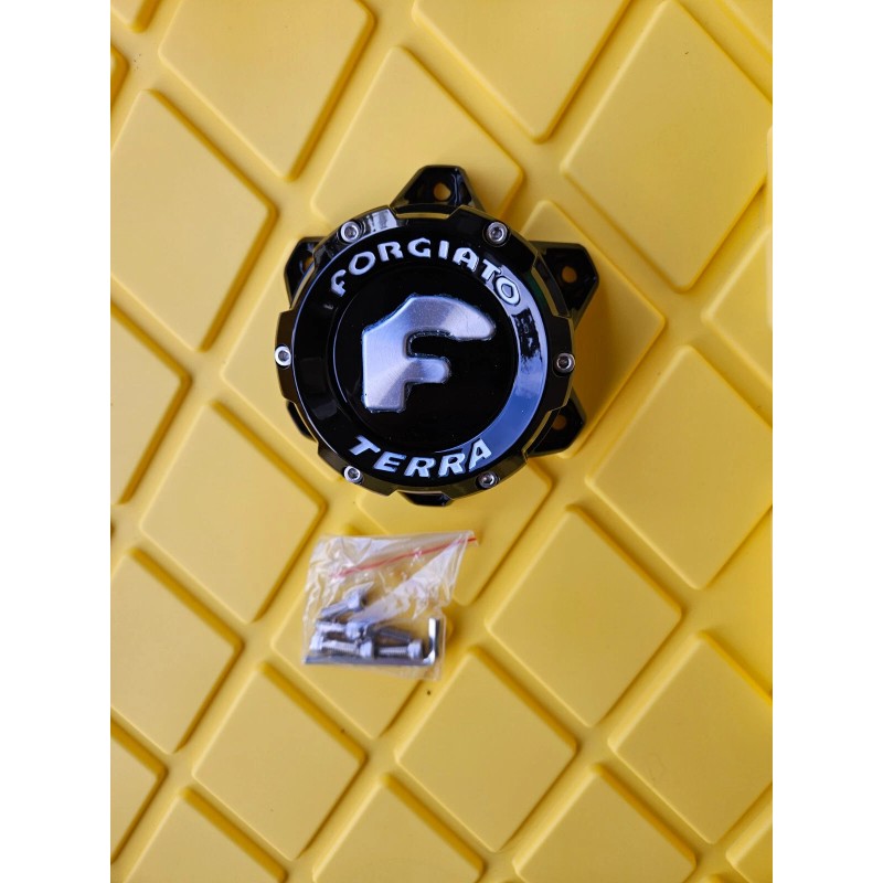 Forgiato Terra black center cap 6 lug (1) new