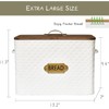 EMAX HOME Extra Large Space Saving Farmhouse Bread Box With