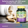 Spring Valley Berberine 1200mg- 40 Vegetarian Capsules (Pack of 1),