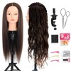 ZOMOI ZOMOI Mannequin Head with 80% Real Human Hair 26-28'
