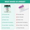 Toothpaste Tablets, Natural Peppermint Chewable Toothpaste Tabs, Fluoride Free, Travel