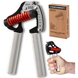 GD Hand Grip Strengthener, Iron Grip Light. 80 Adjustable Hand Gripper (55 to 176 lb) Hand Grips for Strength, Wrist strengtheners Wrist Training Workout