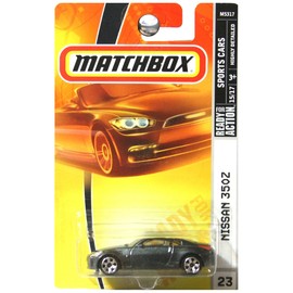 Mattel Matchbox 2007 MBX Sports Cars 1:64 Scale Die Cast Metal Car # 23 - Metallic Gray Sport Coupe Nissan 350Z
