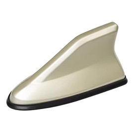 Car Shark Fin Antenna Easy to Install Strong Signal Reception ABS Universal Upgraded Car Shark Fin Roof Exquisite, Gold
