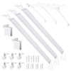 12 Inch Wire Shelf Brackets Set, Includes 3 Wire Shelf
